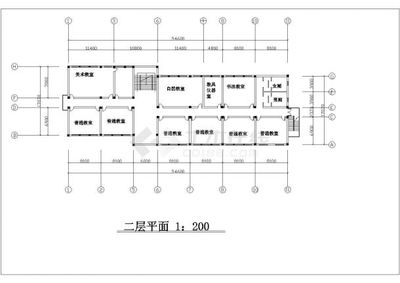 整套小学教学楼室内外装修设计cad方案施工图